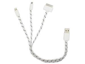 4 In 1 Braided USB Charger Cable for Apple iPhone , Samsung , HTC , LG 4 In 1 Braided USB Charger Cable for Apple iPhone , Samsung , HTC , LG