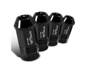 12X1.5mm Spec-D 4X Black Aluminum Wheel Rim Lug Nut Set 12X1.5mm Spec-D 4X Black Aluminum Wheel Rim Lug Nut Set