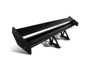 52" Black Aluminum Adjustable Double Deck Racing Style Rear Spoiler Wing 52" Black Aluminum Adjustable Double Deck Racing Style Rear Spoiler Wing