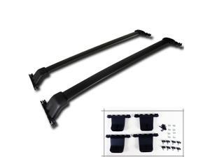 Honda Pilot Black Aluminum Roof Top Rack Side Rail Luggage Cross Bar Honda Pilot Black Aluminum Roof Top Rack Side Rail Luggage Cross Bar