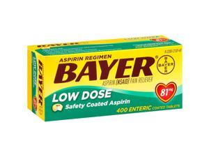 Bayer Low Dose 81 mg Aspirin Regimen -400 Tablets Bayer Low Dose 81 mg Aspirin Regimen -400 Tablets