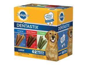 Pedigree DentaStix Dog Treats Variety Pack, 62 ct. (3.34 lbs.) Pedigree DentaStix Dog Treats Variety Pack, 62 ct. (3.34 lbs.)