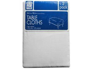 Daily Chef Rectangular Tablecloth, White (54" x 96", 2pk.) Daily Chef Rectangular Tablecloth, White (54" x 96", 2pk.)