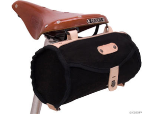 Banjo Brothers Minnehaha Canvas Barrel Saddle Bag: Black Banjo Brothers Minnehaha Canvas Barrel Saddle Bag: Black