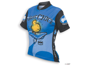 World Jerseys Women's Biker Chick Cycling Jersey: Blue~ LG World Jerseys Women's Biker Chick Cycling Jersey: Blue~ LG