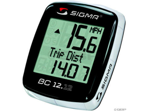 Sigma BC 12.12 Wired Cycling Computer: Black/White Sigma BC 12.12 Wired Cycling Computer: Black/White