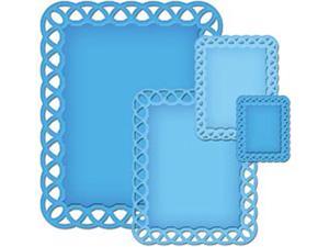 Spellbinders Nestabilities Decorative Elements Dies-Lattice Rectangles Spellbinders Nestabilities Decorative Elements Dies-Lattice Rectangles