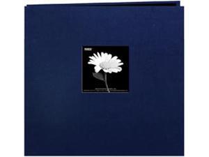 Book Cloth Cover Postbound Album With Window 12"X12"-Regal Navy Book Cloth Cover Postbound Album With Window 12"X12"-Regal Navy