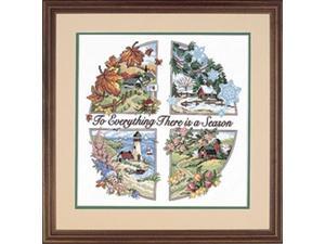 A Season For Everything Stamped Cross Stitch Kit-14"X14" A Season For Everything Stamped Cross Stitch Kit-14"X14"