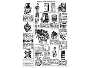 Tim Holtz Red Rubber Stamp-Patriotic Catalog Tim Holtz Red Rubber Stamp-Patriotic Catalog