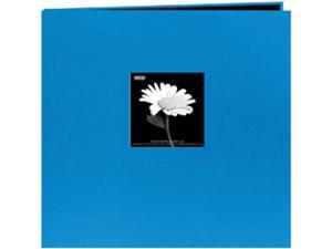 Book Cloth Cover Postbound Album With Window 12"X12"-Sky Blue Book Cloth Cover Postbound Album With Window 12"X12"-Sky Blue