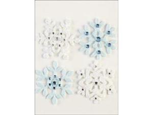 Jolee's Boutique Christmas Stickers-Fun Felt Snowflakes Jolee's Boutique Christmas Stickers-Fun Felt Snowflakes