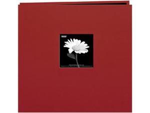 Book Cloth Cover Postbound Album With Window 12"X12"-Burgundy Book Cloth Cover Postbound Album With Window 12"X12"-Burgundy