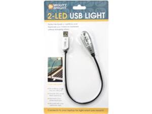 Mighty Bright 2-LED USB Light-Silver Mighty Bright 2-LED USB Light-Silver