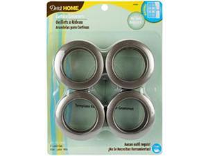 Curtain Grommets 1-9/16" Inner Diameter 8/Pkg-Pewter Curtain Grommets 1-9/16" Inner Diameter 8/Pkg-Pewter