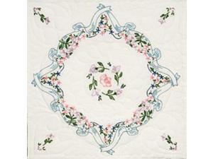 Stamped Quilt Blocks 18"X18" 6/Pkg-Ribbon & Bows Stamped Quilt Blocks 18"X18" 6/Pkg-Ribbon & Bows