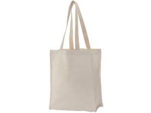 Natural Canvas Tote Bag W/Stitched Gusset 10.75"X5.5"X13.75 10101NAT Natural Canvas Tote Bag W/Stitched Gusset 10.75"X5.5"X13.75 10101NAT