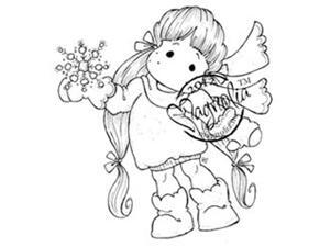 A Christmas Story Cling Stamp-Snowy Tilda A Christmas Story Cling Stamp-Snowy Tilda