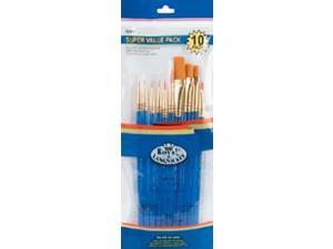 Brush Set Super Value Pack Gold Taklon 10/Pkg-Flat 5/8" Dt 3,2,0 Rnd 1,3,5 Shd 2,6,10 Brush Set Super Value Pack Gold Taklon 10/Pkg-Flat 5/8" Dt 3,2,0 Rnd 1,3,5 Shd 2,6,10