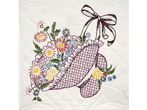 Stamped Quilt Blocks 18"X18" 6/Pkg-Flower Bonnet Stamped Quilt Blocks 18"X18" 6/Pkg-Flower Bonnet