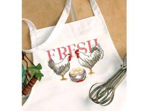 Rooster Apron Stamped Cross Stitch- Rooster Apron Stamped Cross Stitch-