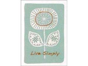 Live Simply Crewel Kit-5"X7" Stitched In Thread & Yarn Live Simply Crewel Kit-5"X7" Stitched In Thread & Yarn