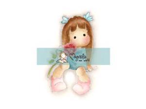 Mini Special Moments Cling Stamp 2.75"X5.75" Package-Tilda W/Two Rosettes Mini Special Moments Cling Stamp 2.75"X5.75" Package-Tilda W/Two Rosettes