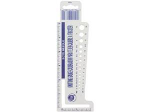 Plastic Knit Gauge-With 6" Ruler & 2" Stitch Measure Plastic Knit Gauge-With 6" Ruler & 2" Stitch Measure