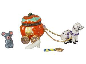 Cinderella Pumpkin Carriage Hinged Trinket Box Cinderella Pumpkin Carriage Hinged Trinket Box