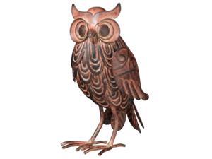 Wise Hoot Owl 7 Inch High Metal Tabletop Figurine Decor 3 Dimensional Wise Hoot Owl 7 Inch High Metal Tabletop Figurine Decor 3 Dimensional