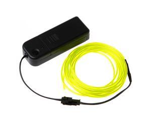 3M Lemon Flexible Neon Light EL Wire Rope Tube with Controller 3M Lemon Flexible Neon Light EL Wire Rope Tube with Controller