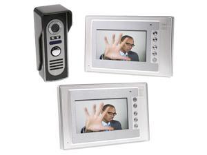 7 Inch Video Door Phone Doorbell Intercom Kit 1-camera 2-monitor Night Vision 7 Inch Video Door Phone Doorbell Intercom Kit 1-camera 2-monitor Night Vision