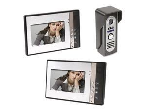 7 Inch Video Door Phone Doorbell Intercom Kit 1-camera 2-monitor Night Vision 7 Inch Video Door Phone Doorbell Intercom Kit 1-camera 2-monitor Night Vision