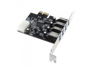 4-Port SuperSpeed USB 3.0 PCI Express Controller Card Adapter 4-pin IDE Power Connector Low Profile 4-Port SuperSpeed USB 3.0 PCI Express Controller Card Adapter 4-pin IDE Power Connector Low Profile