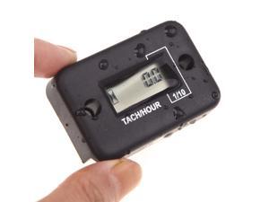 Waterproof Digital Tachometer Tach Hour Meter Gauge LCD for 4 Stroke Gas Engine Motorcycle ATV Snowmobile Boat Black Waterproof Digital Tachometer Tach Hour Meter Gauge LCD for 4 Stroke Gas Engine Motorcycle ATV Snowmobile Boat Black