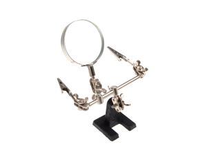 Third Hand Soldering Solder Iron Stand Helping Magnifying Tool Magnifier Adjustble Arms Third Hand Soldering Solder Iron Stand Helping Magnifying Tool Magnifier Adjustble Arms