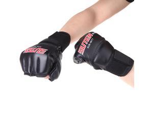 PU Leather Half Mitts Mitten MMA Muay Thai Training Punching Sparring Boxing Gloves PU Leather Half Mitts Mitten MMA Muay Thai Training Punching Sparring Boxing Gloves