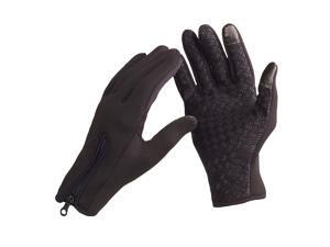 Sports Gloves Outdoor Windproof Winter Thermal Warm Touch Screen Silicone Palm Unisex L Sports Gloves Outdoor Windproof Winter Thermal Warm Touch Screen Silicone Palm Unisex L