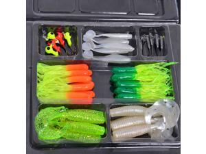 35Pcs Soft Plastic Worm Fishing Baits 10 Lead Jig Head Hooks Simulation Suite Set Lures Tackle 35Pcs Soft Plastic Worm Fishing Baits 10 Lead Jig Head Hooks Simulation Suite Set Lures Tackle