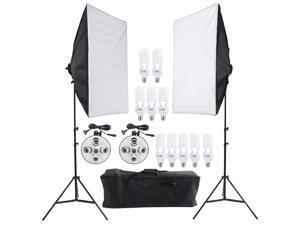 Photo Studio Video Continuous Lighting Kit Photography Light Stand Two 50 * 70cm Softbox Ten Bulbs Two Light Holder Photo Studio Video Continuous Lighting Kit Photography Light Stand Two 50 * 70cm Softbox Ten Bulbs Two Light Holder