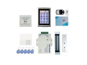 DIY Full Complete RFID Door Access Control Kit Set for Single Door 180kg/396Lbs Electric Strike Magnetic Lock Card PIN Remote Control+Door Bell+Exit Button DIY Full Complete RFID Door Access Control Kit Set for Single Door 180kg/396Lbs Electric Strike Magnetic Lock Card PIN Remote Control+Door Bell+Exit Button