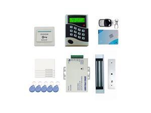 LCD Attendance System Recorder Networking Door Access Control Kit Set 180kg/396Lbs Electric Strike Magnetic Lock Card PIN Remote Control+Door Bell+Exit Button LCD Attendance System Recorder Networking Door Access Control Kit Set 180kg/396Lbs Electric Strike Magnetic Lock Card PIN Remote Control+Door Bell+Exit Button