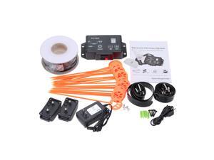 Professional Electronic Pet Fencing System Water Resistant Excellent Dog Fence System with 2 Shock Collar for 2 Dogs Professional Electronic Pet Fencing System Water Resistant Excellent Dog Fence System with 2 Shock Collar for 2 Dogs