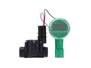 Solenoid Valve Garden Water Timers Electromagnetic Valve Timer Battery Operated Garden Irrigation Controller Home Intelligent Watering Device Practical Irrigation Timers with 3/4-Inch Valve Solenoid Valve Garden Water Timers Electromagnetic Valve Timer Battery Operated Garden Irrigation Controller Home Intelligent Watering Device Practical Irrigation Timers with 3/4-Inch Valve