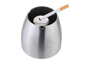 Stainless Steel Windproof Taper Ashtray Cigarette Cigar Ash Holder with Column Bracket Stainless Steel Windproof Taper Ashtray Cigarette Cigar Ash Holder with Column Bracket