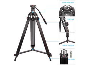 JY0508B 1.8m Foldable Telescoping Aluminum Alloy DSLR Camera Camcorder Video Tripod with Fluid Drag Head Padded Bag JY0508B 1.8m Foldable Telescoping Aluminum Alloy DSLR Camera Camcorder Video Tripod with Fluid Drag Head Padded Bag