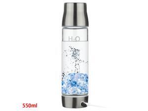 550ml Portable Hydrogen Rich Water Ionizer Transparent Water Glass with Lid High Quality BPA-free Business Glass Cup Large Capacity Water Bottle 550ml Portable Hydrogen Rich Water Ionizer Transparent Water Glass with Lid High Quality BPA-free Business Glass Cup Large Capacity Water Bottle
