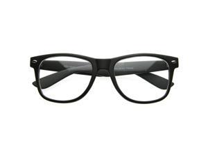 Flat Matte Classic Geek Nerd Glasses Wayfarers Eyeglasses UV400 Clear Lens 8458 Flat Matte Classic Geek Nerd Glasses Wayfarers Eyeglasses UV400 Clear Lens 8458