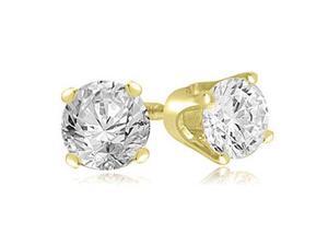 0.25 cttw. Round Cut Diamond 4-Prong Stud Earrings in 18K Yellow Gold (VS2, G-H) 0.25 cttw. Round Cut Diamond 4-Prong Stud Earrings in 18K Yellow Gold (VS2, G-H)