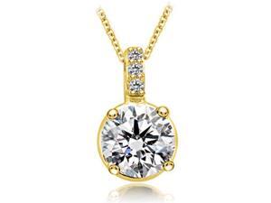 0.78 cttw. Round Cut Diamond 4-Prong Basket Solitaire Pendant in 14K Yellow Gold (SI2, H-I) 0.78 cttw. Round Cut Diamond 4-Prong Basket Solitaire Pendant in 14K Yellow Gold (SI2, H-I)